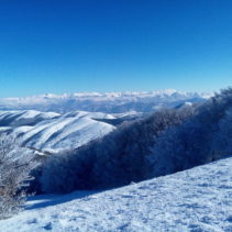 La meravigliosa ciaspolata di ieri (22.1.17) sul monte Serano