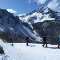 Dalla ciaspolata di ieri tra le guglie ed i boschi dei Monti reatini