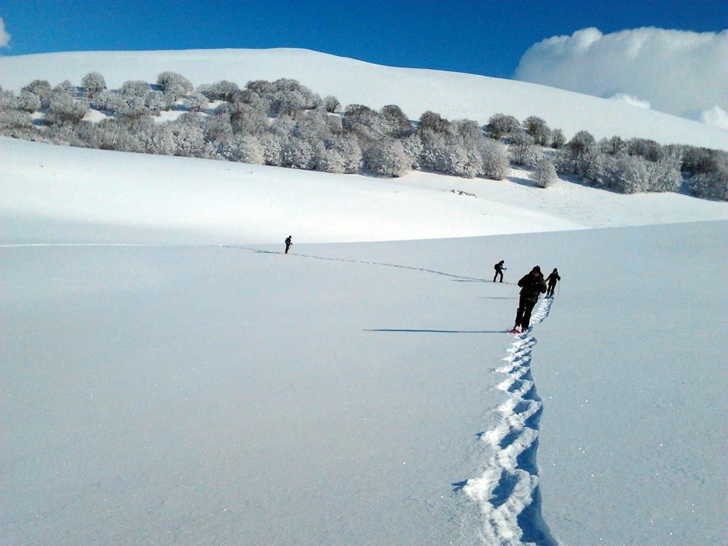 Ciaspolata sui Sibillini più selvaggi: da Pescia a Monte Utero